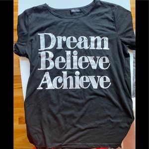Dream Believe Achieve Typewriter T-Shirt